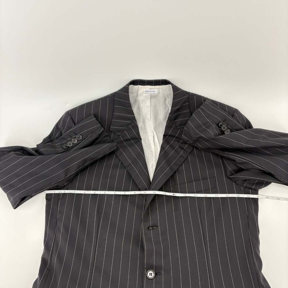 Brioni Blazer 40R Super 180s Wool Pinstripe Made Italy Black Sport Coat - Picture 11 of 16